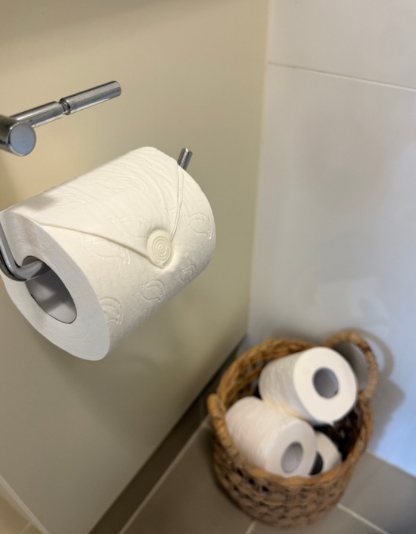 After: Toilet roll neatly folded